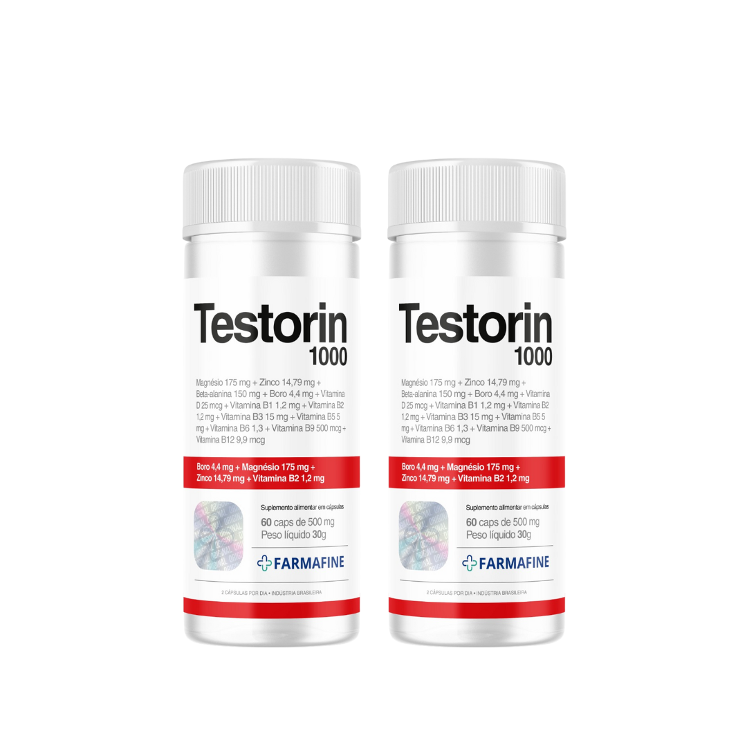 Testorin1000 Com 60 Cápsulas Revestida