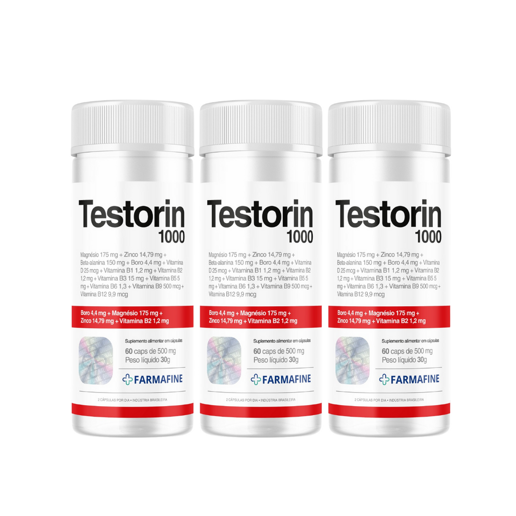 Testorin1000 Com 60 Cápsulas Revestida